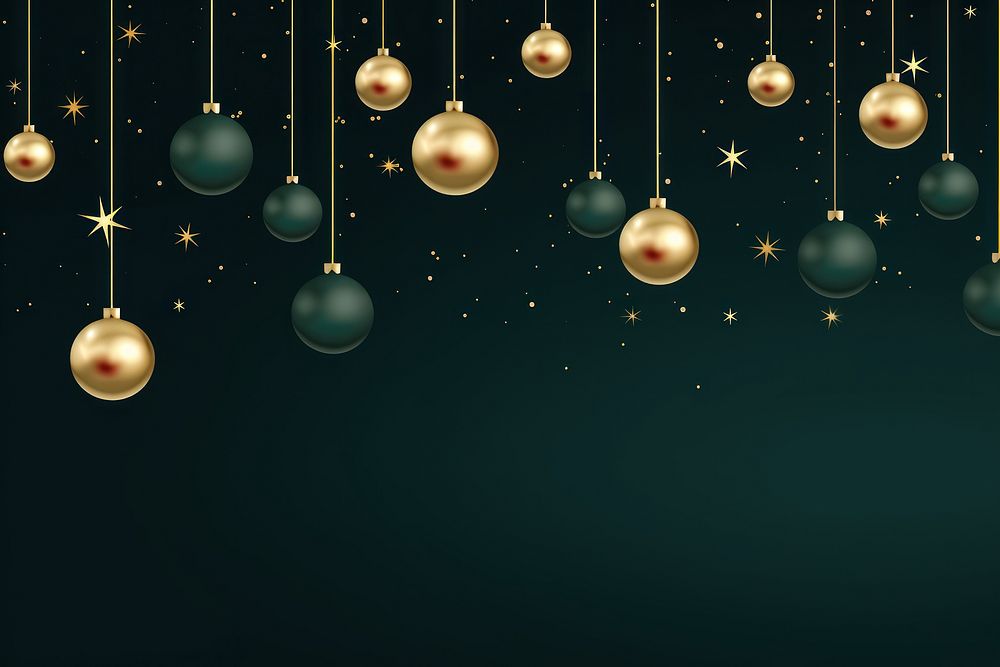 Christmas baubles background backgrounds night illuminated. AI generated Image by rawpixel.