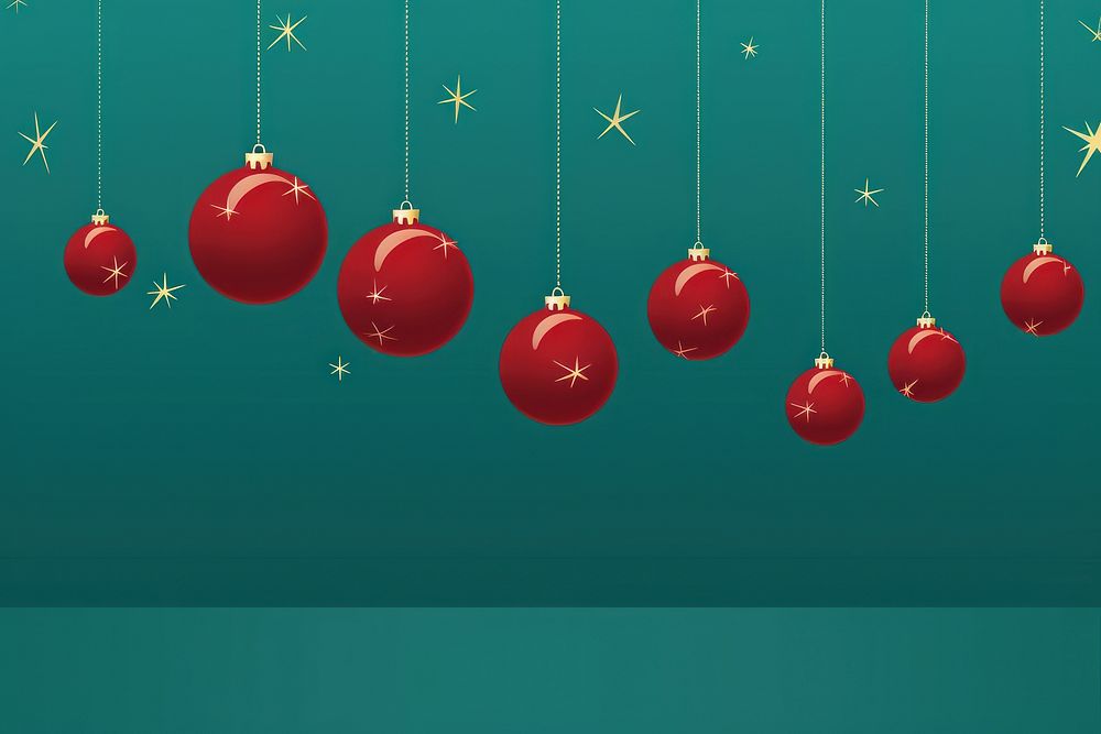Christmas baubles background illuminated celebration accessories. AI generated Image by rawpixel.