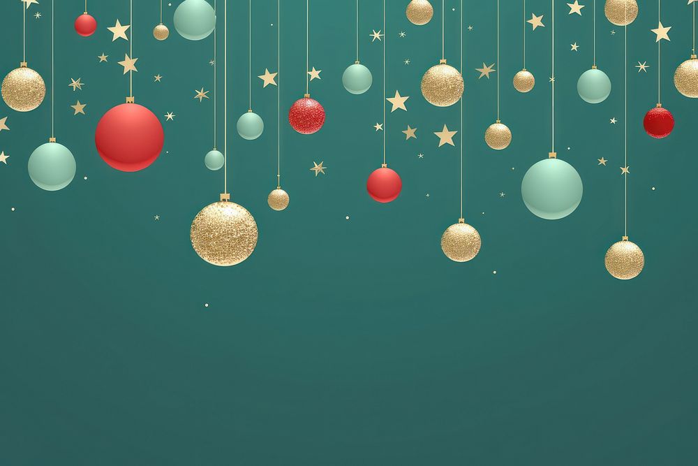 Christmas baubles background backgrounds illuminated celebration. AI generated Image by rawpixel.