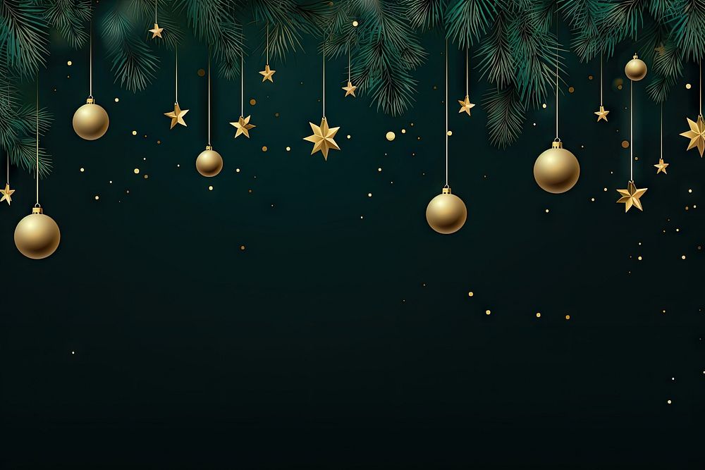 Christmas background backgrounds snowflake hanging. AI generated Image by rawpixel.