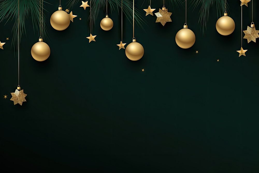 Christmas background backgrounds snowflake hanging. AI generated Image by rawpixel.