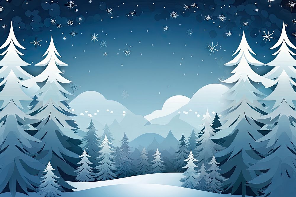 Background christmas snow backgrounds. AI generated Image by rawpixel.