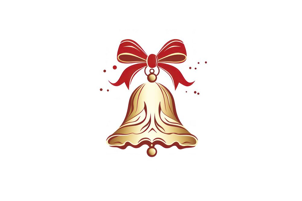Christmas bells white background celebration creativity. AI generated Image by rawpixel.