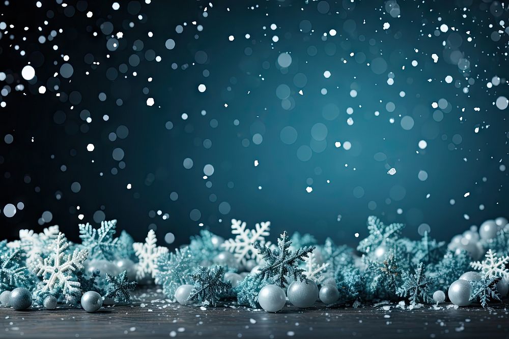 Christmas snow snowflake christmas. AI generated Image by rawpixel.