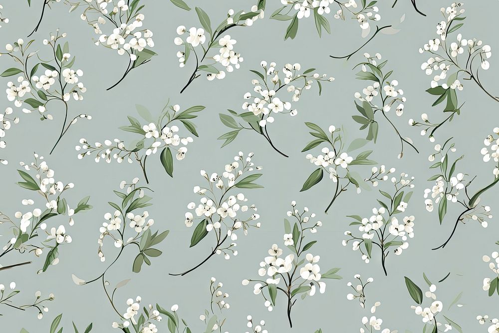 Pattern backgrounds blossom flower. AI generated Image by rawpixel.