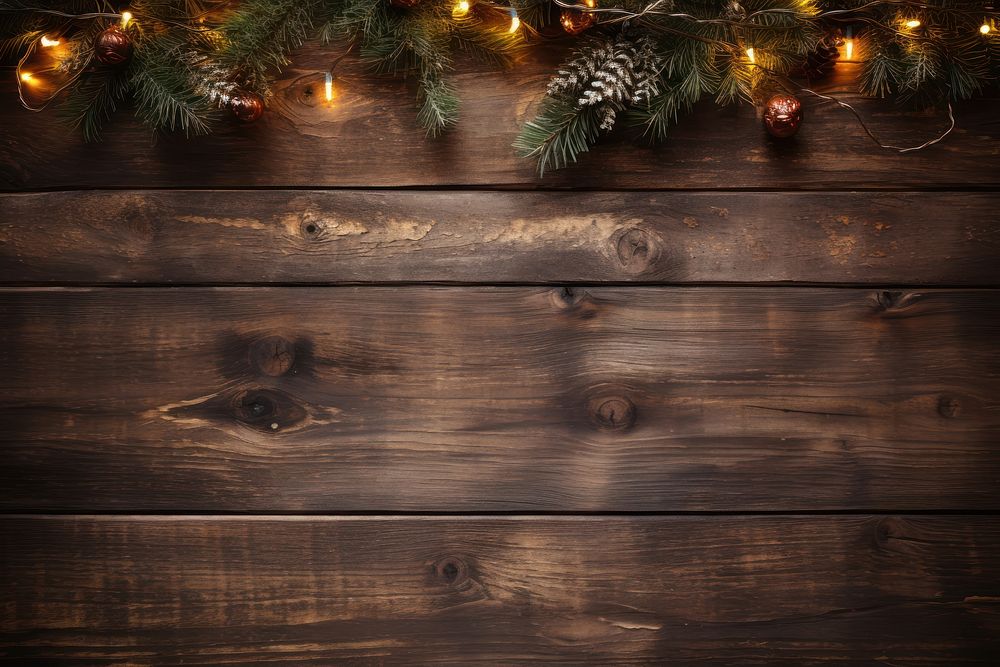 Christmas wood backgrounds hardwood. AI generated Image by rawpixel.