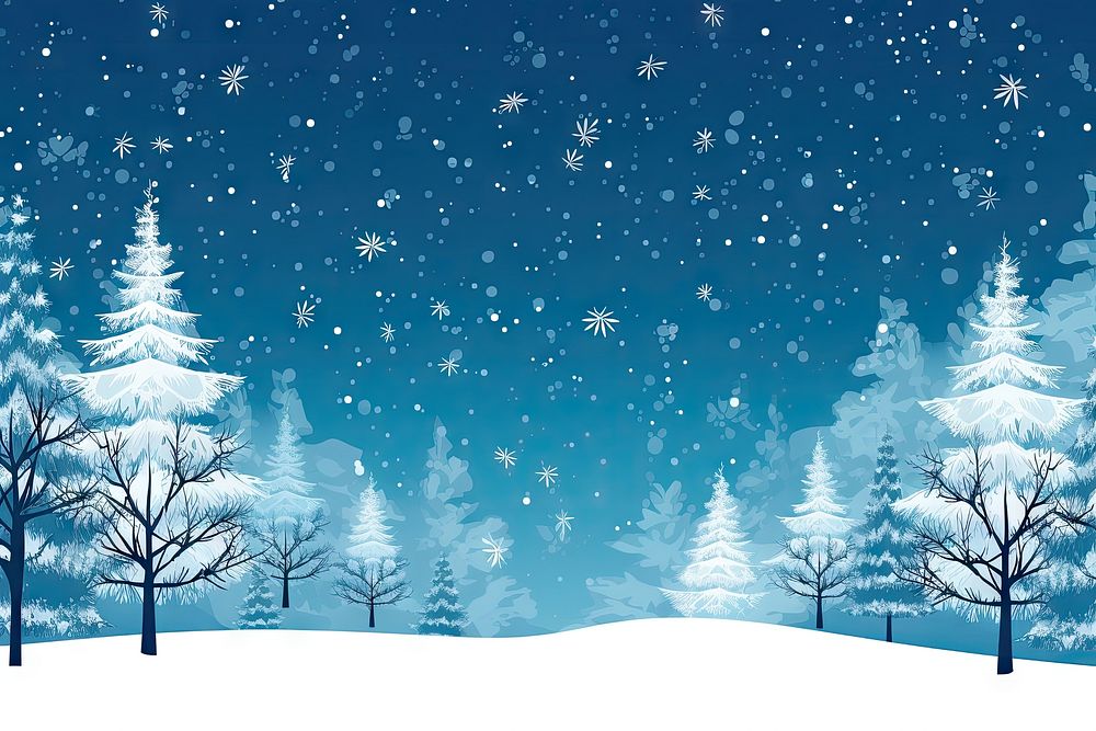 Snow backgrounds landscape christmas. AI generated Image by rawpixel.