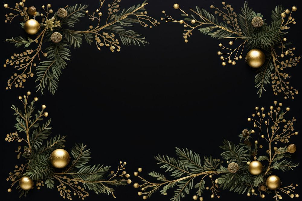 Christmas backgrounds night black background. AI generated Image by rawpixel.