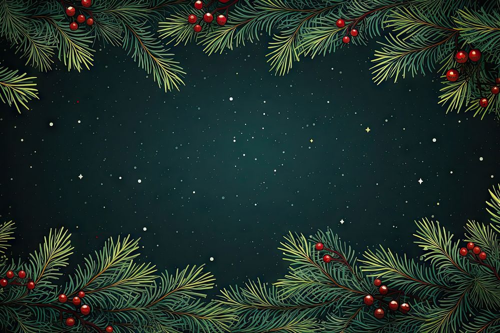 Christmas tree background christmas backgrounds branch. AI generated Image by rawpixel.