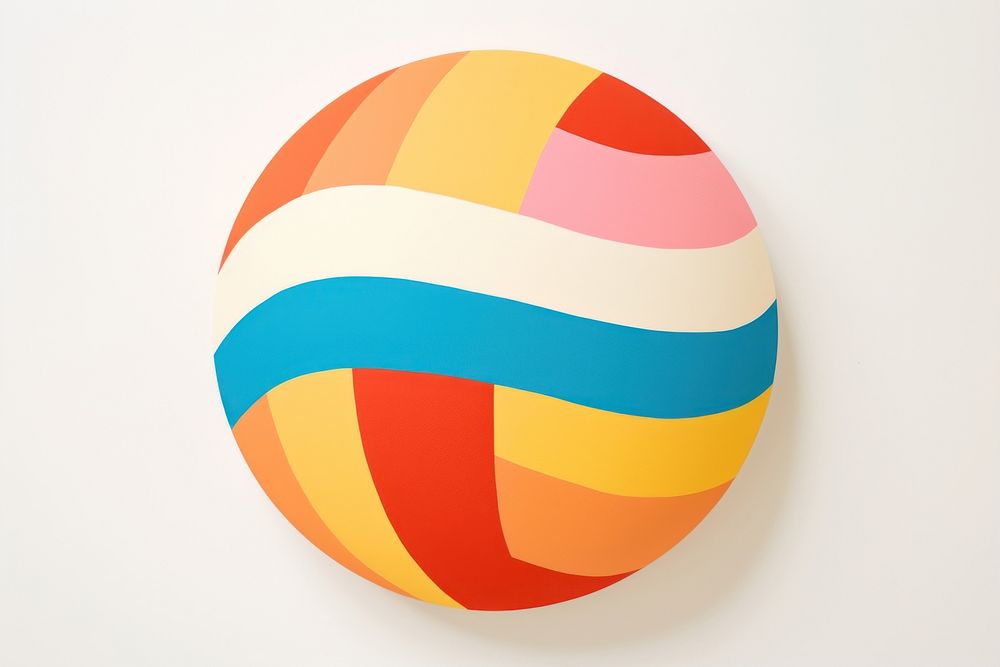 Beach ball sphere creativity volleyball. | Premium Photo Illustration ...