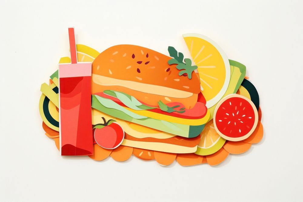Food painting paper creativity. AI generated Image by rawpixel.