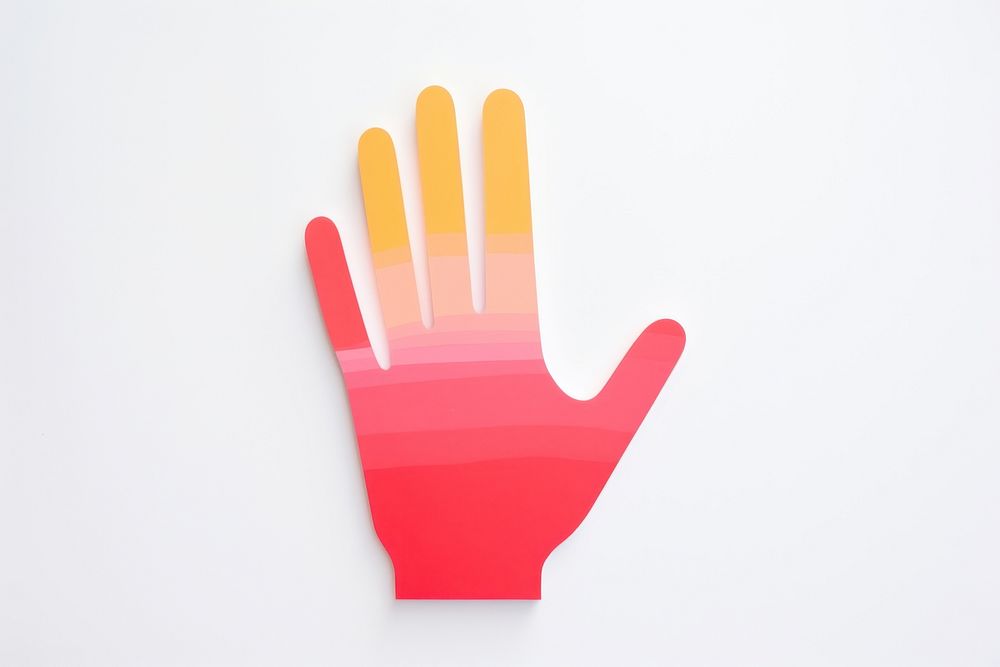 Hand glove white background creativity. AI generated Image by rawpixel.