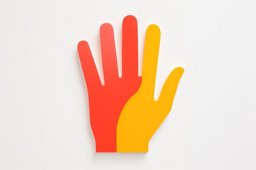 Hand glove white background creativity. AI generated Image by rawpixel.
