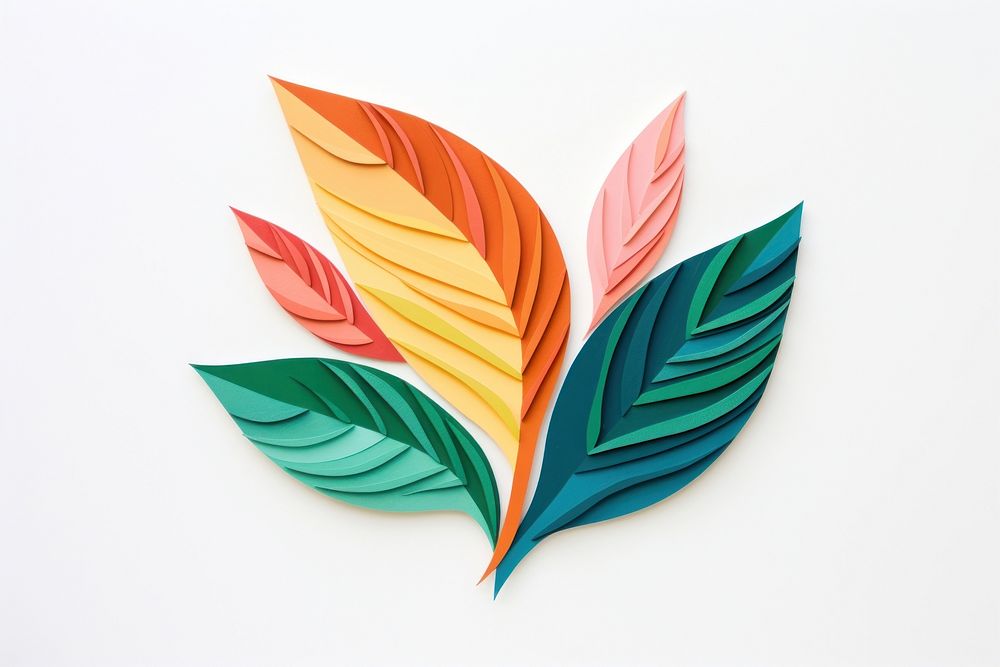 Leaf pattern craft plant. AI generated Image by rawpixel.