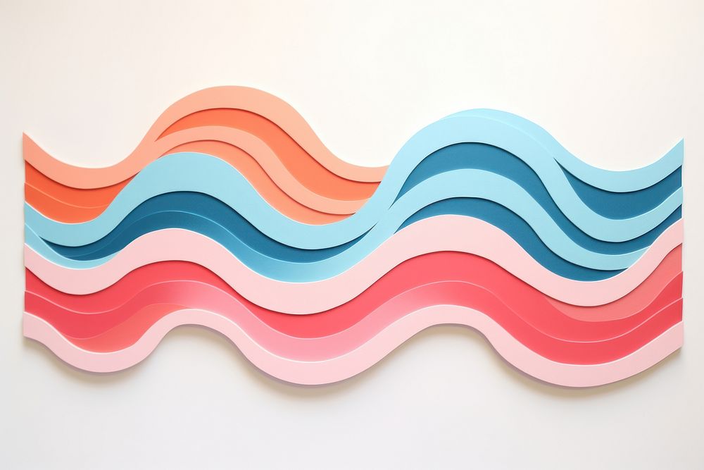 Sea painting paper wall. AI generated Image by rawpixel.
