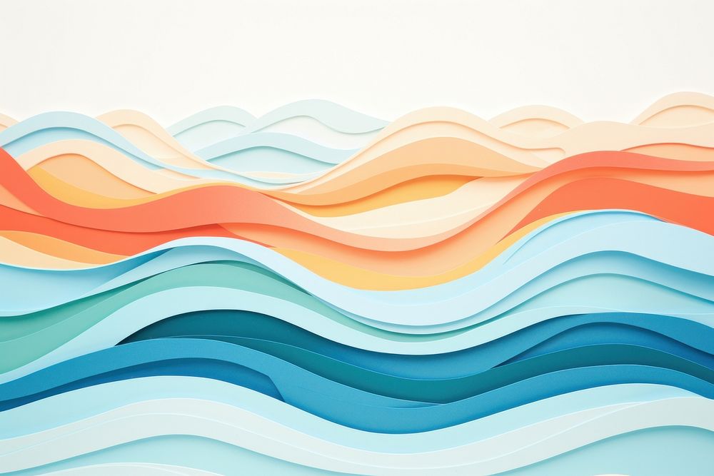 Sea backgrounds painting pattern. AI generated Image by rawpixel.