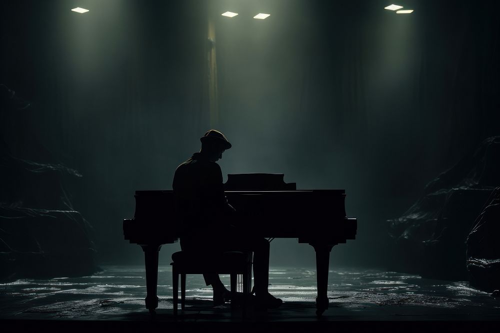 Man play piano musician pianist light. AI generated Image by rawpixel.