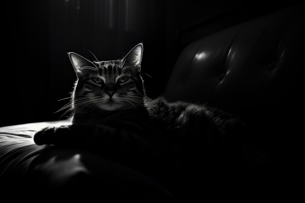 Cat furniture mammal animal. AI generated Image by rawpixel.
