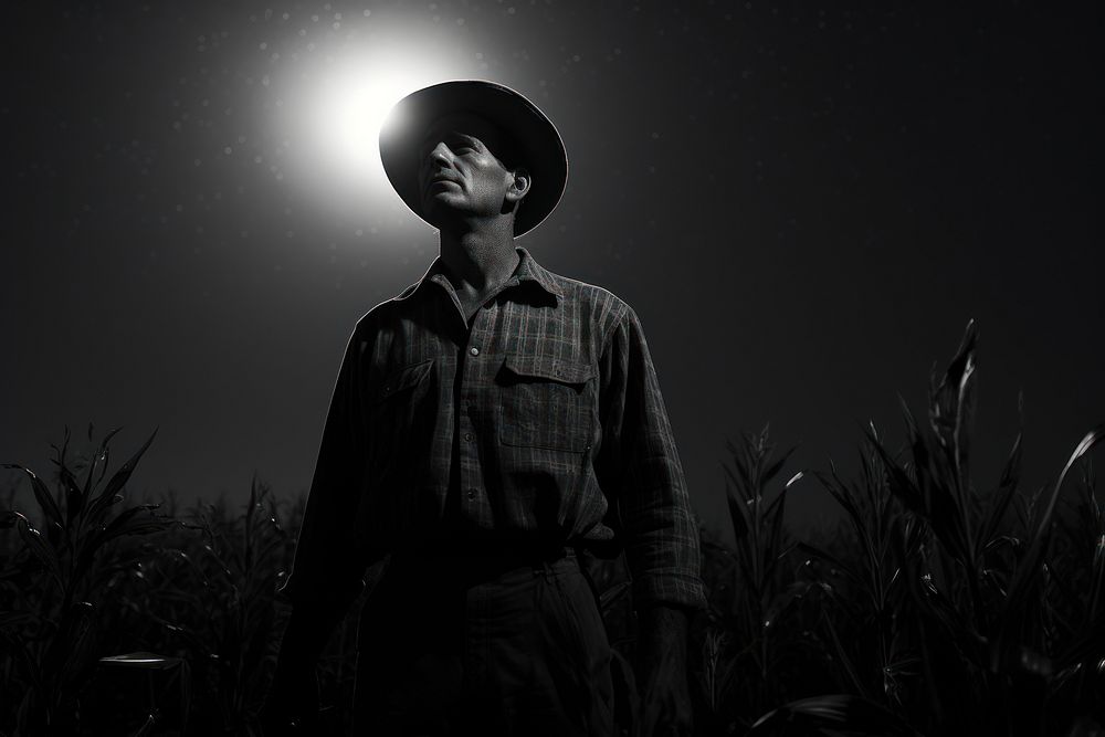 Farmer outdoors portrait lighting. AI generated Image by rawpixel.