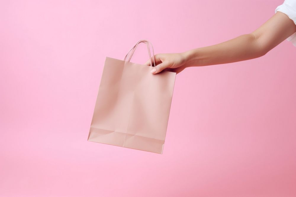 Purchases handbag pink consumerism. AI generated Image by rawpixel.