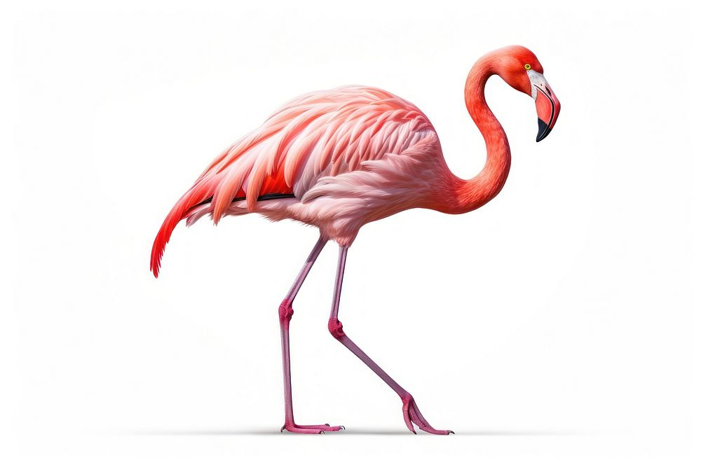 Flamingo flamingo bird animal. AI generated Image by rawpixel.