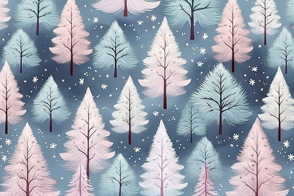 Christmas Hand drawn pattern outdoors