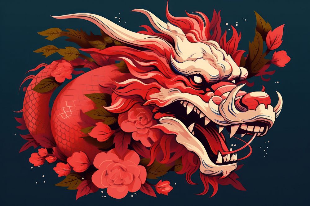 Dragon art representation creativity. AI generated Image by rawpixel.