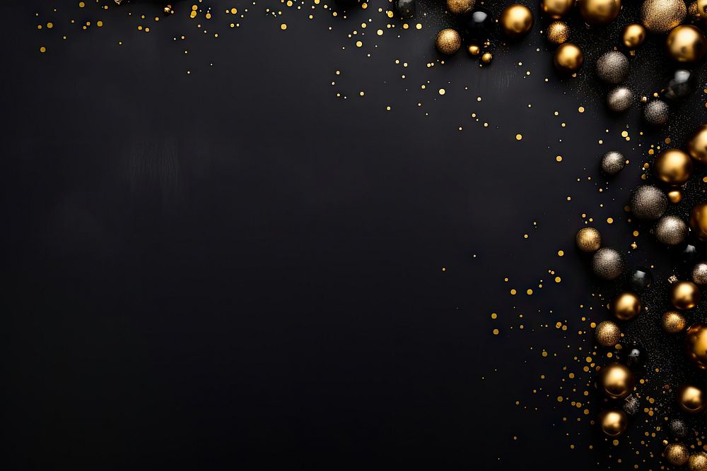 Happy new year backgrounds black gold. AI generated Image by rawpixel.