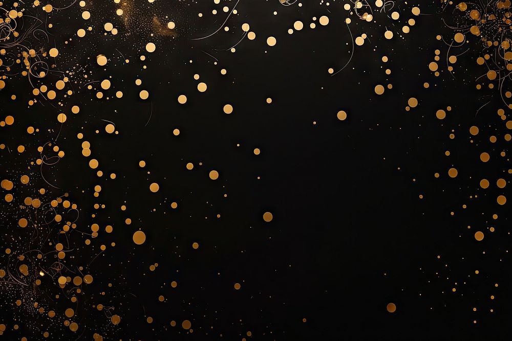 Happy new year backgrounds confetti black. AI generated Image by rawpixel.