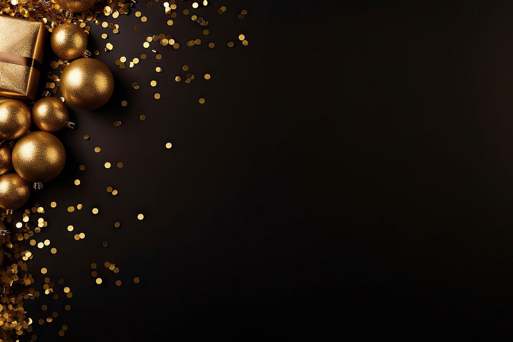 Happy new year christmas gold illuminated. AI generated Image by rawpixel.