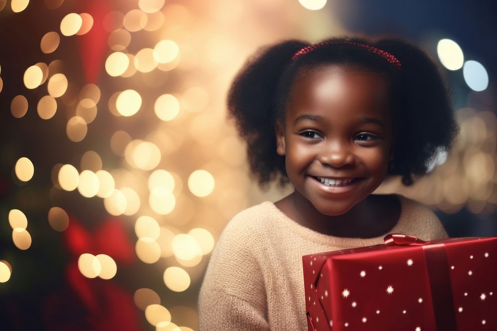 Girl xmas christmas smiling. AI generated Image by rawpixel.
