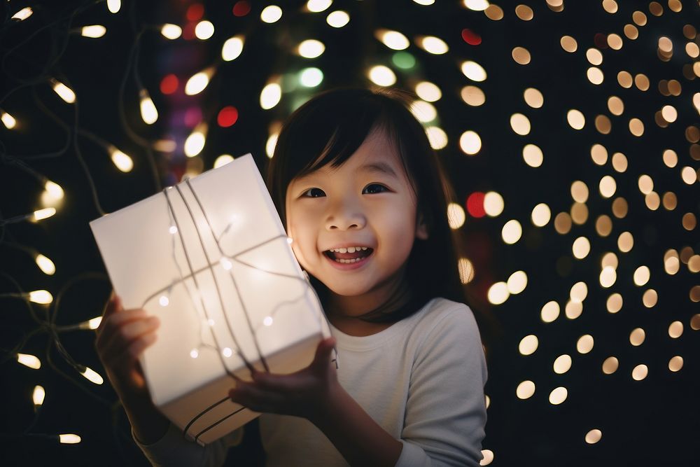 Girl xmas christmas smiling. AI generated Image by rawpixel.