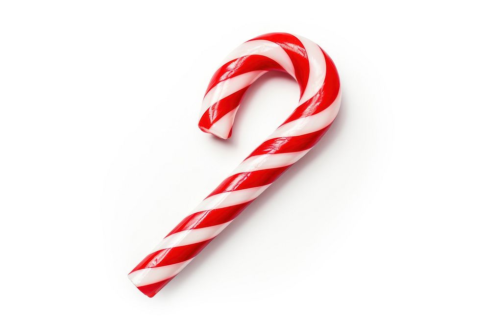 Candy cane confectionery food white background. AI generated Image by rawpixel.