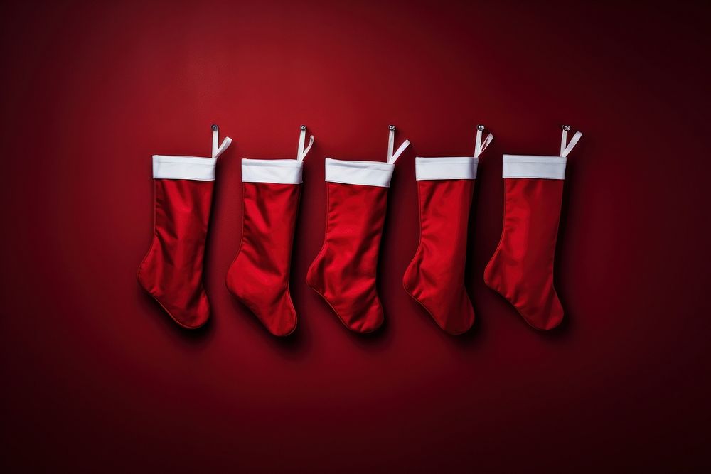 Christmas stockings christmas red christmas stocking. AI generated Image by rawpixel.