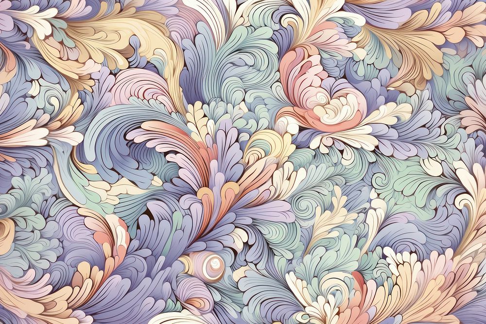 Pastel vintage doodle pattern art backgrounds creativity