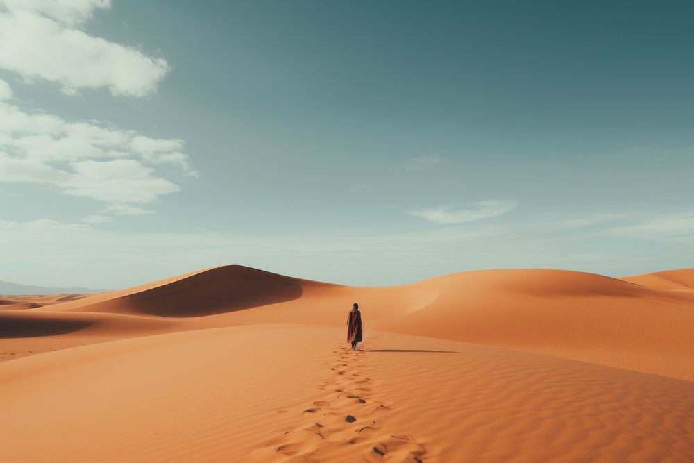 Desert desert outdoors horizon. AI generated Image by rawpixel.