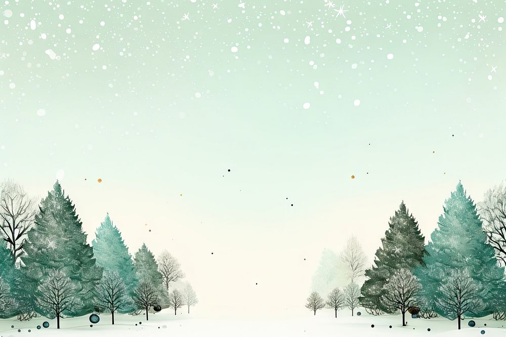 Tree snow backgrounds christmas. AI generated Image by rawpixel.