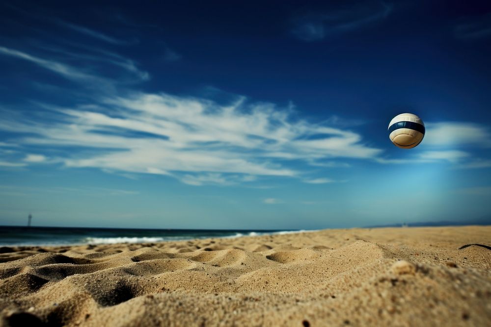 Volleyball sports landscape outdoors. AI generated Image by rawpixel.
