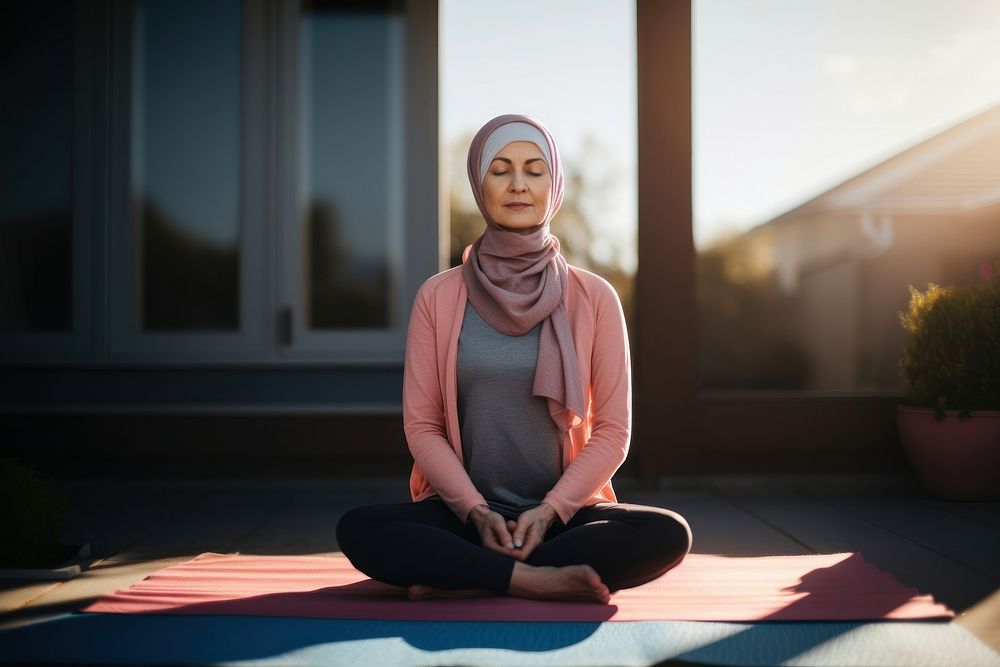 Yoga Hijab Photos Images  Free Photos, PNG Stickers, Wallpapers &  Backgrounds - rawpixel