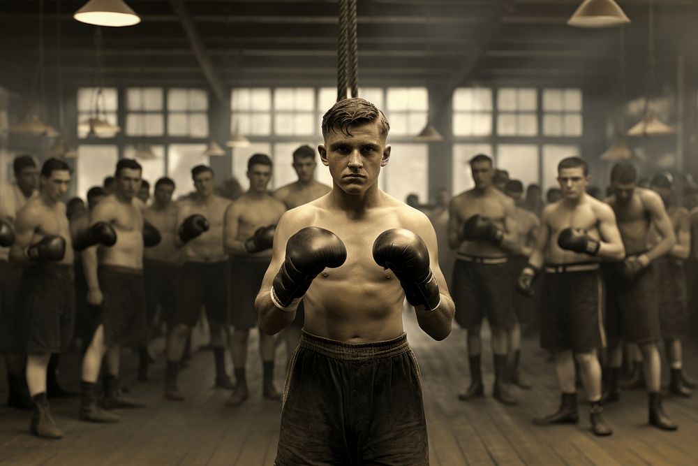 Boxing class sports adult determination. AI generated Image by rawpixel.