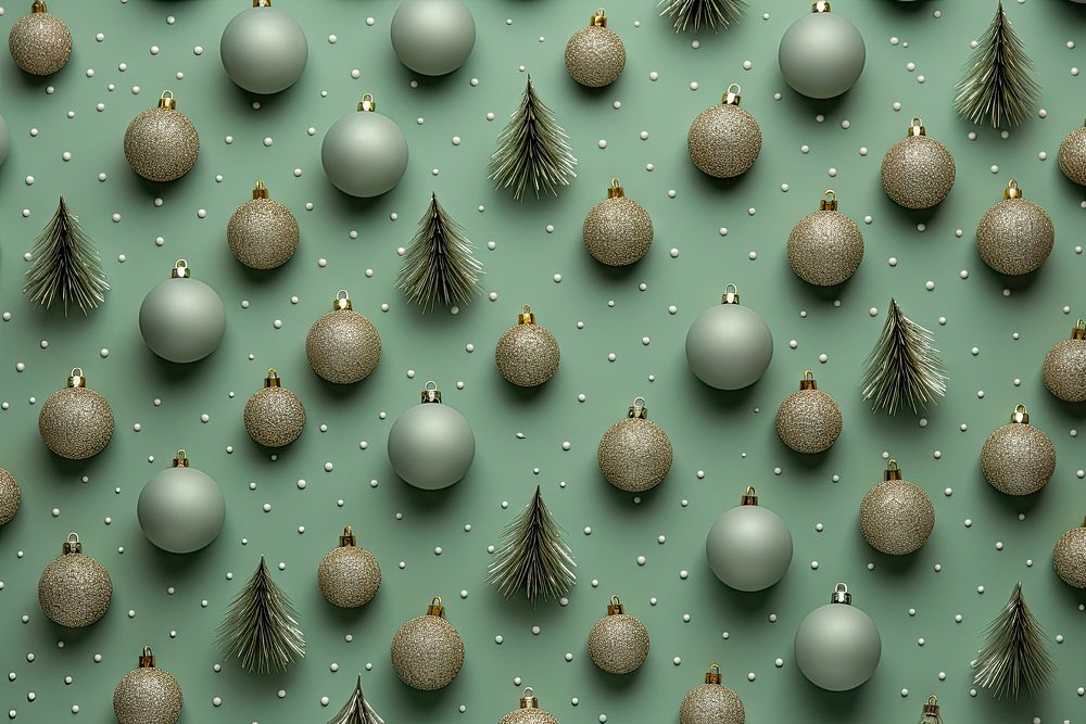 Christmas backgrounds pattern green. AI generated Image by rawpixel.