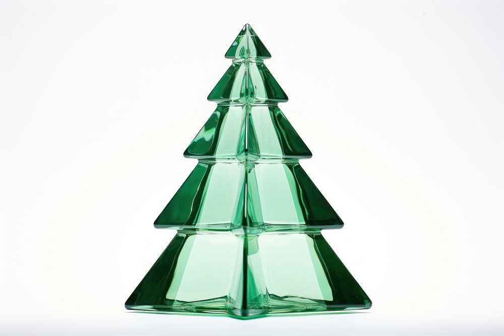 Christmas tree glass decoration white background. AI generated Image by rawpixel.