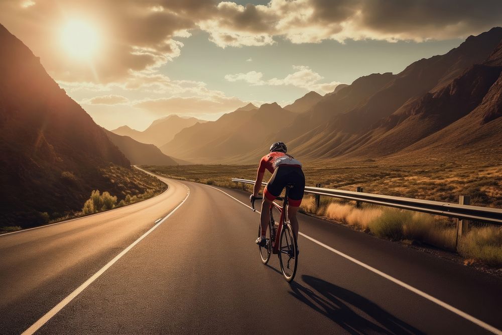 Road cycling sports bicycle vehicle. AI generated Image by rawpixel.
