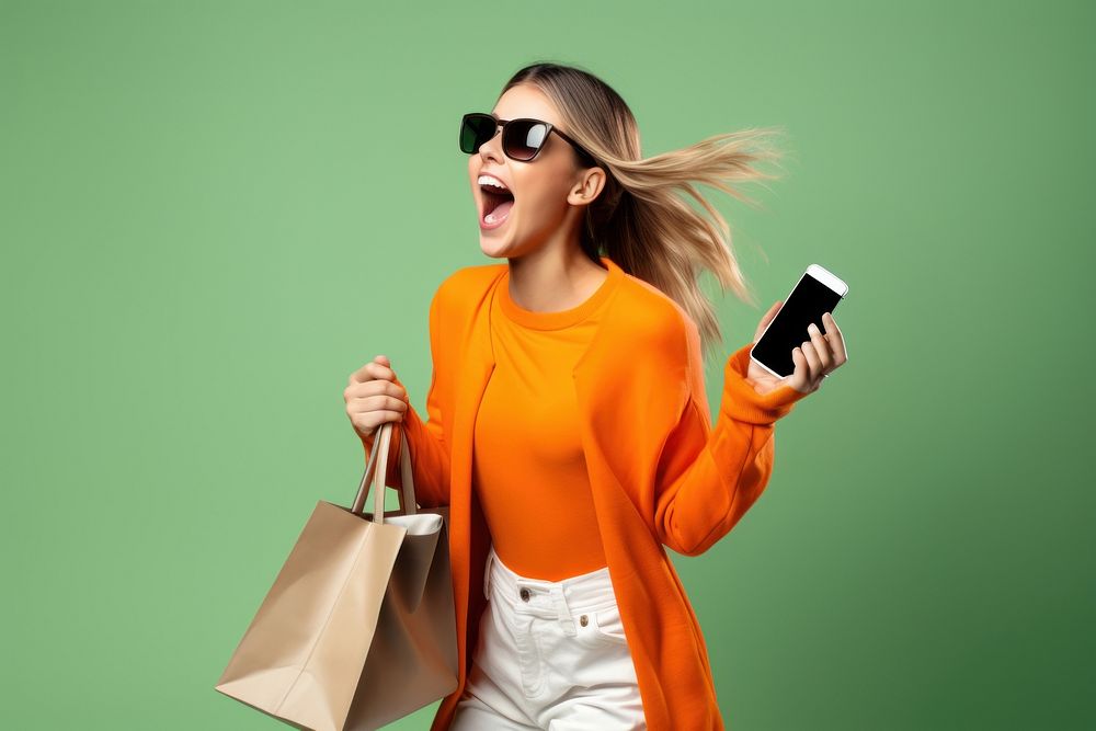 Shopping bags handbag holding adult. AI generated Image by rawpixel.
