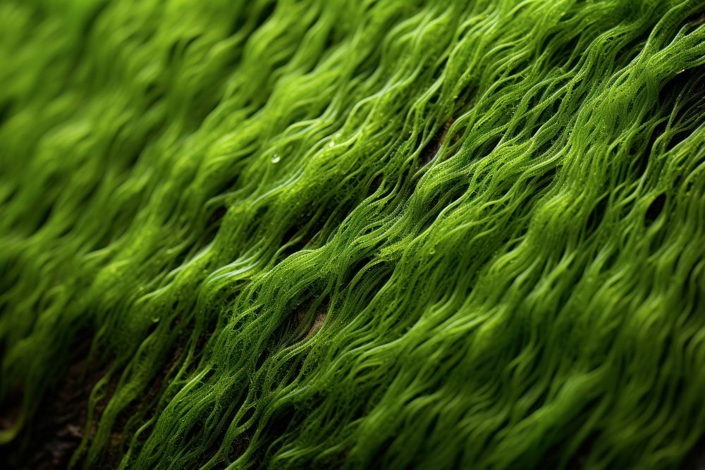 Moss texture grass plant algae. AI generated Image by rawpixel.