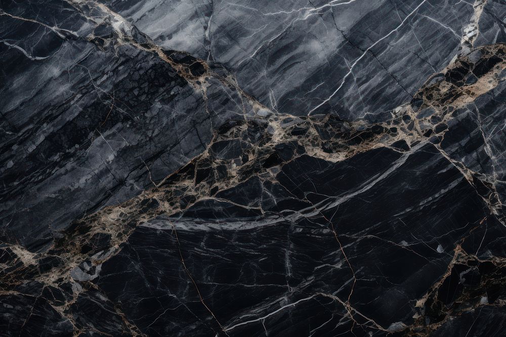Black marble texture black backgrounds full frame. AI generated Image by rawpixel.