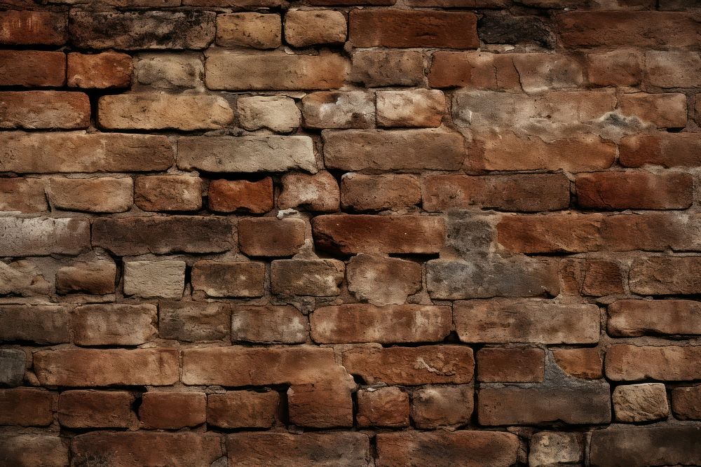 Brick wall texture brick architecture rock. AI generated Image by rawpixel.