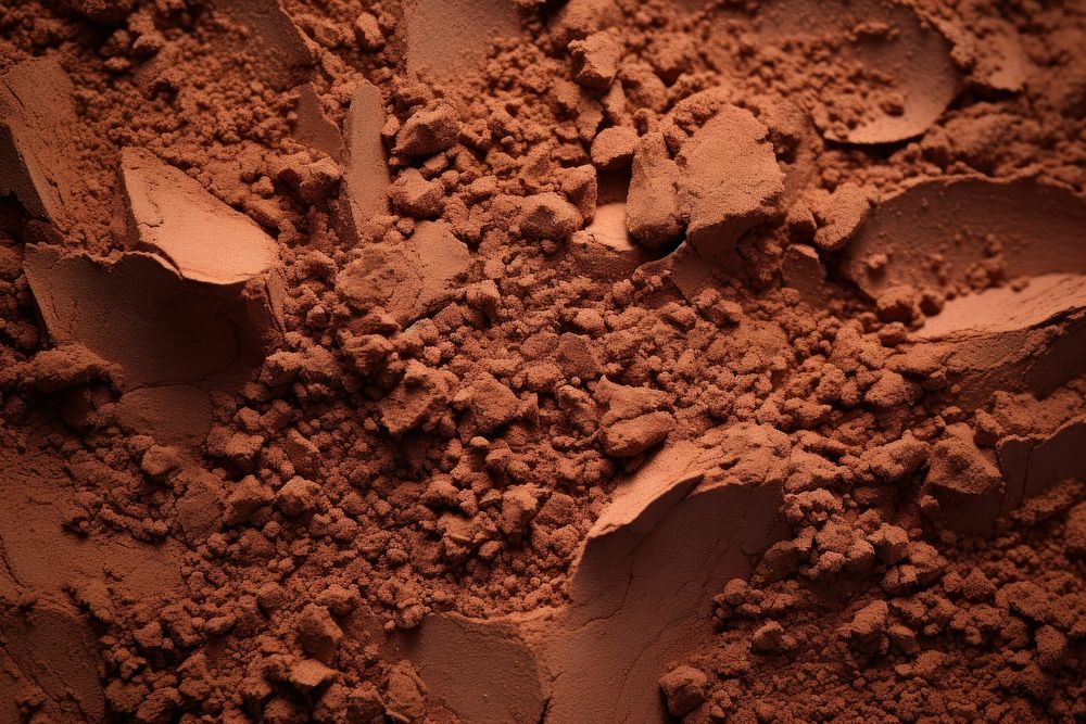 Cocoa powder texture dessert cocoa soil. AI generated Image by rawpixel.