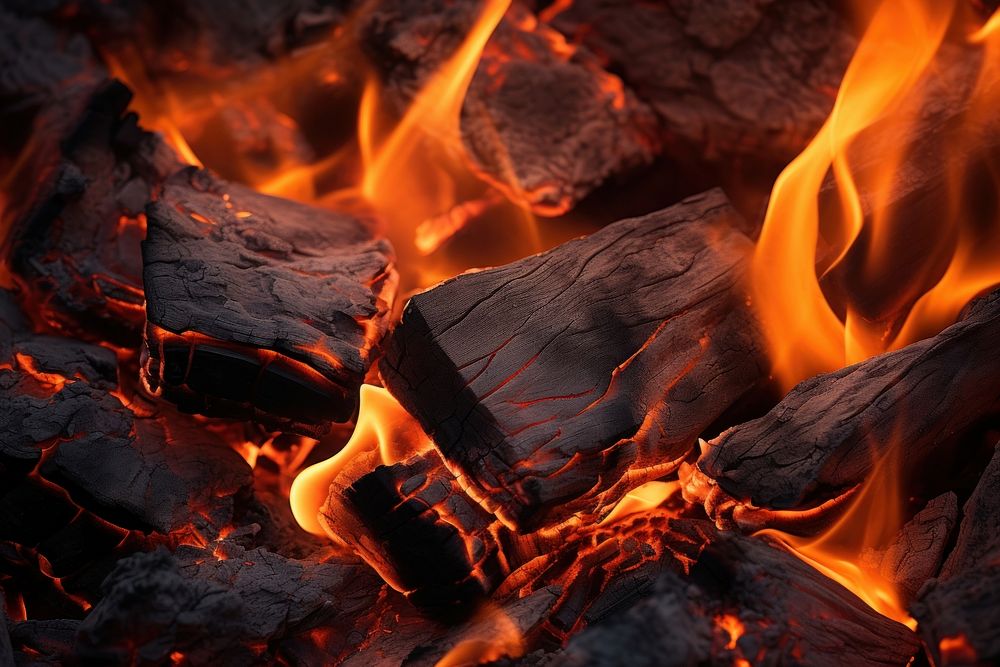 Fire texture fire fireplace outdoors. AI generated Image by rawpixel.