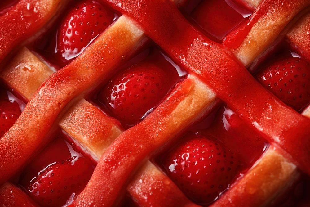 Pie texture strawberry fruit food. AI generated Image by rawpixel.